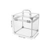 Vinyl-Schallplatten-Aufbewahrungsbox Klarer Acryl-Albumhalter mit Tragegriff Tragbarer Platten-Organizer für Schreibtisch Home Storage