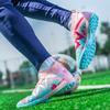 35-45 High-top Football Boots Rubber Short Nail Youth Sneakers Football Training Shoes Art Makeup Lawn Children Football Boots
