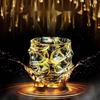 Luksusowy Kieliszek do Whisky ze Złotą Linią Luksusowe Kryształowe Szklanki Malowane Błyszczące Wielofunkcyjny Kieliszek do Wina Piwa Koktajlu Tumbler