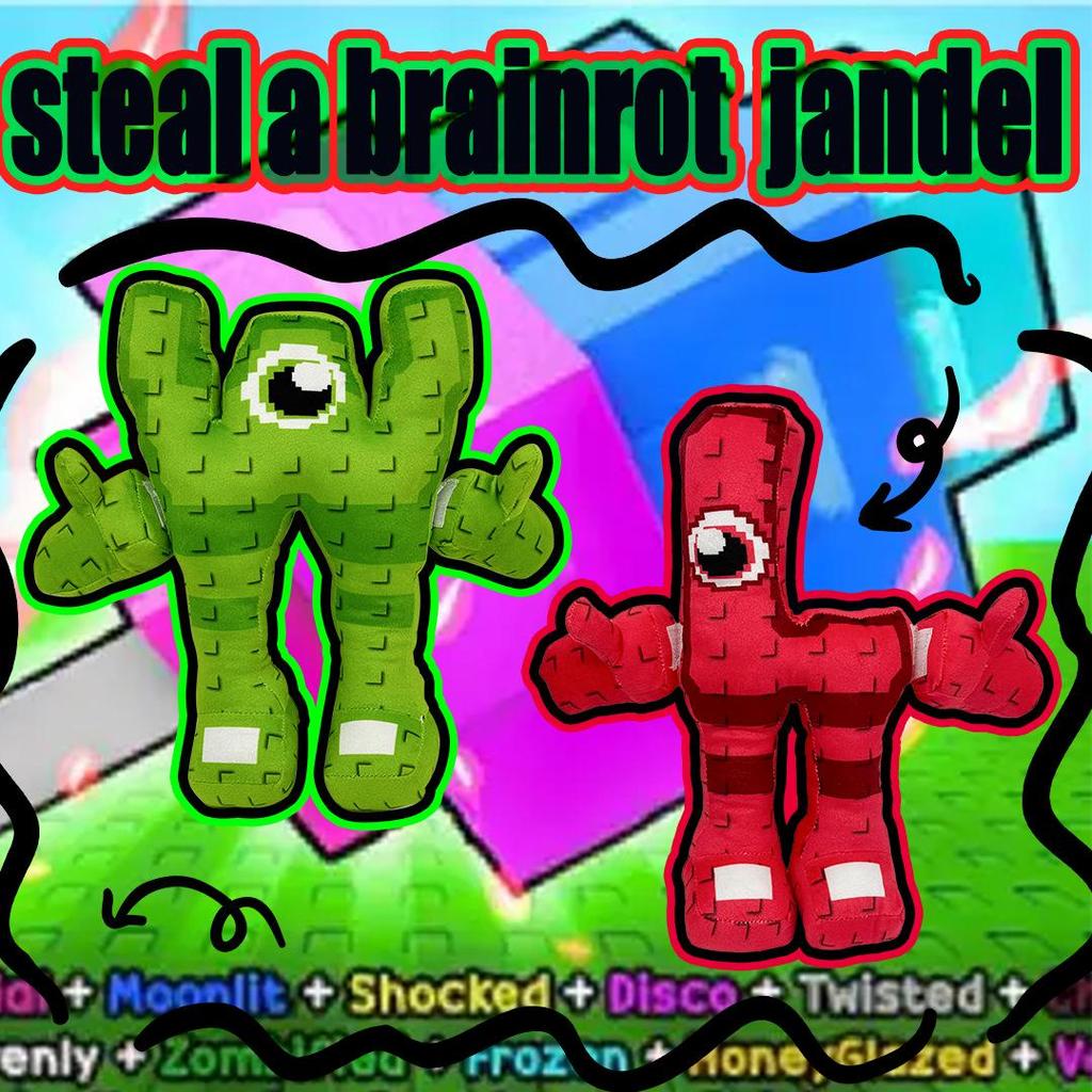 New Steal a Brainrot Jandel Plush Toy Figure