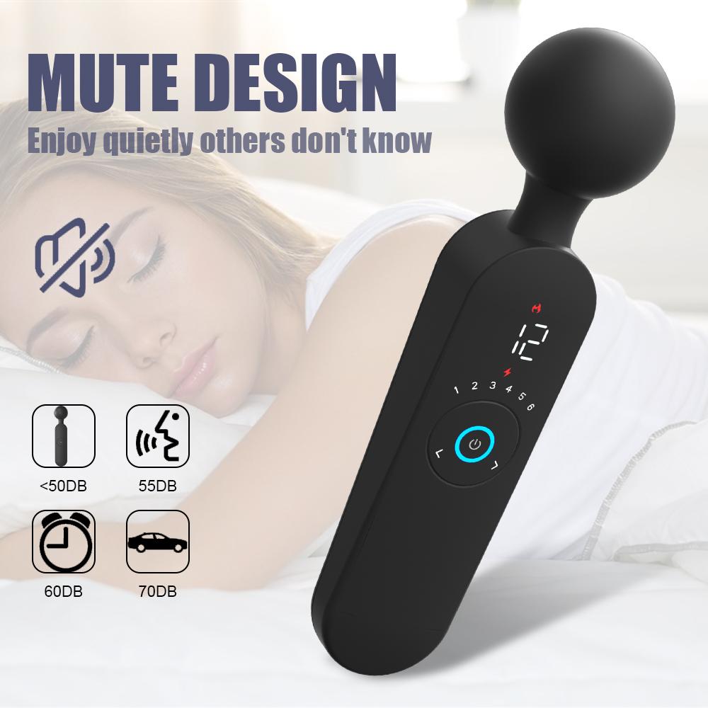 Clitoris AV Vibrator G Spot Smart Heating Magic Wand Masturbator 12 Modes 6 Speeds Female Private Orgasm Adult Sex Toy for Women
