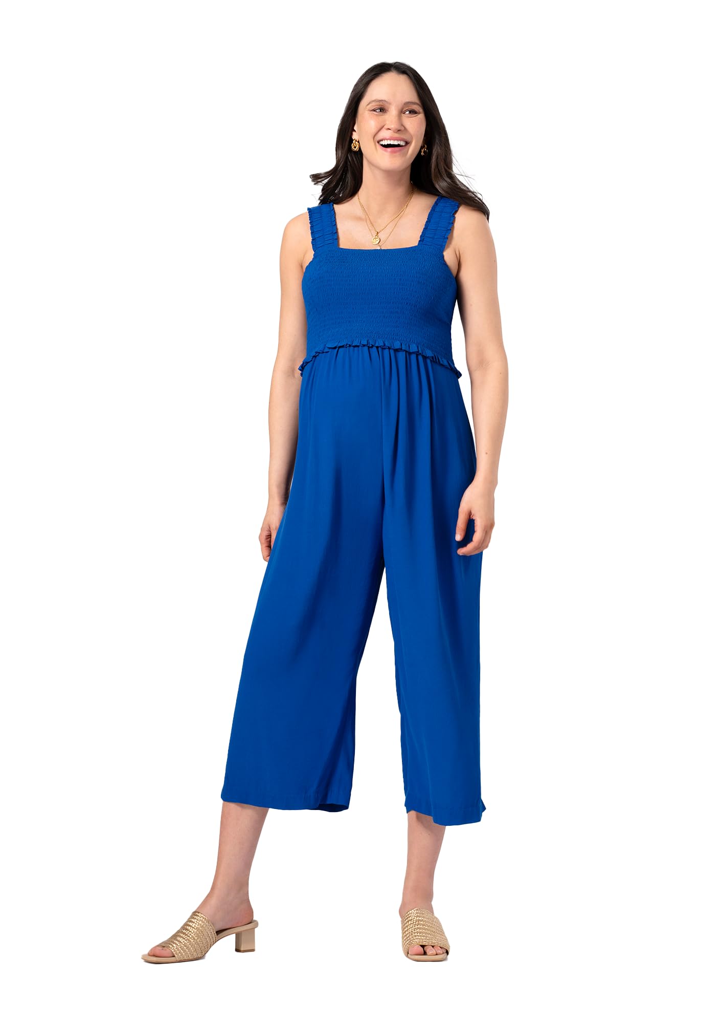 

Casual Dress Maternity Jumpsuit KINSLEY Cobalt Blue [Serafin] Women s