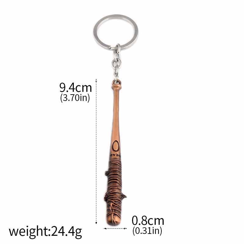 TV The Walking Dead Stick Keychain Negan's Bat LUCILLE Baseball Bat Shape Keyring For Men Women Car Bag Key Jewelry Accessories