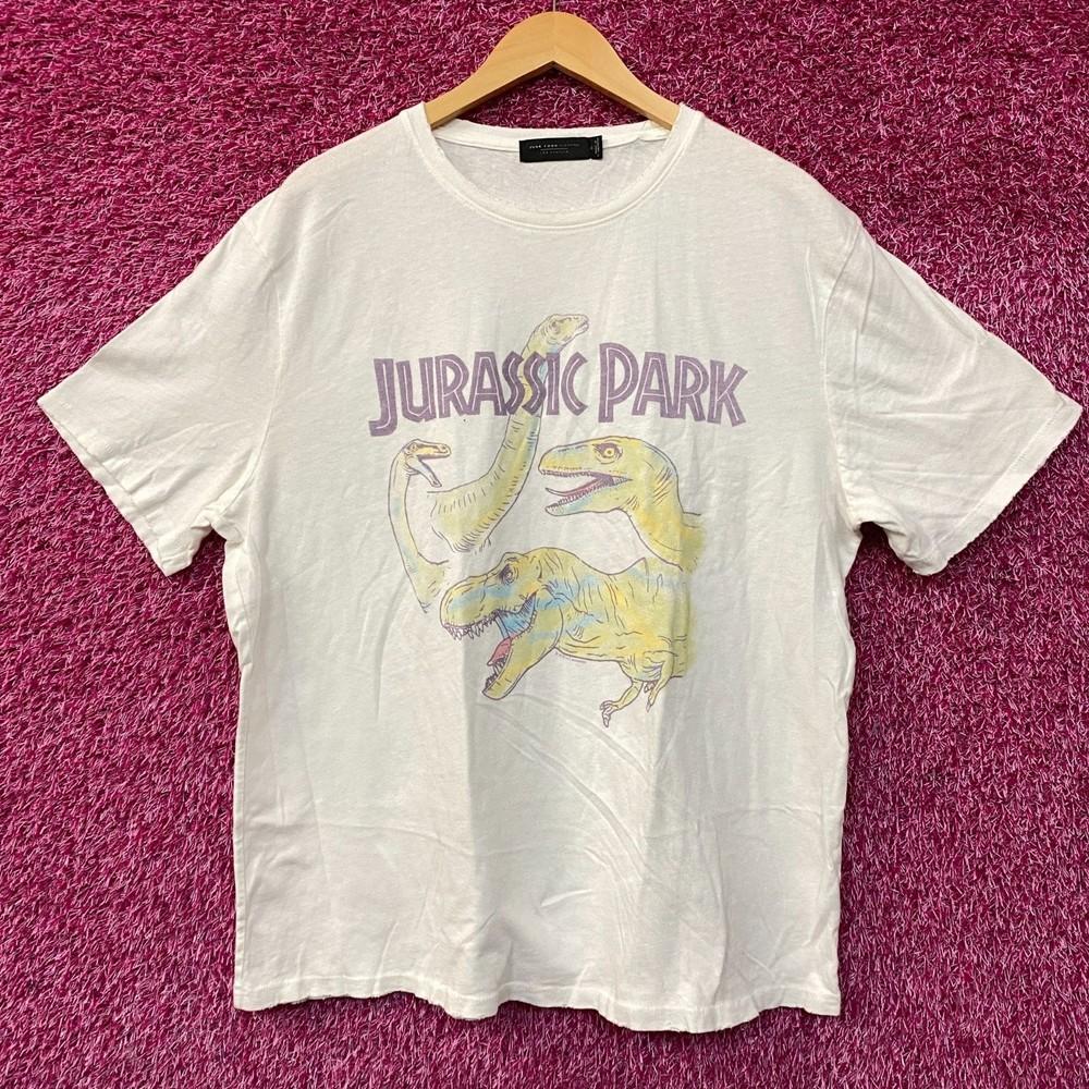 Jurassic Park Universal Studios Movie Poster Graphic TShirt XL Unisex T-Shirt S