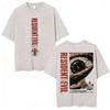T-shirt Anime Édition Limitée Resident Evil Requiemm Vêtements pour Hommes Gothique Vintage Lavé T-shirts Hauts d'Été T-shirt à Col Rond Streetwear