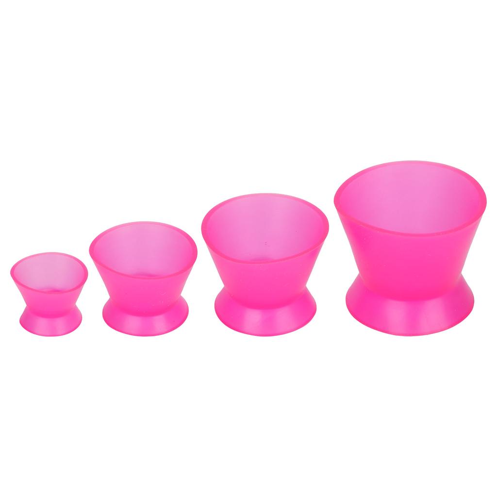 4pcs Dental Mixing Cup Reusable Silicone Mixing Bowl for Mixing Facial Mask Painting Paint Mix