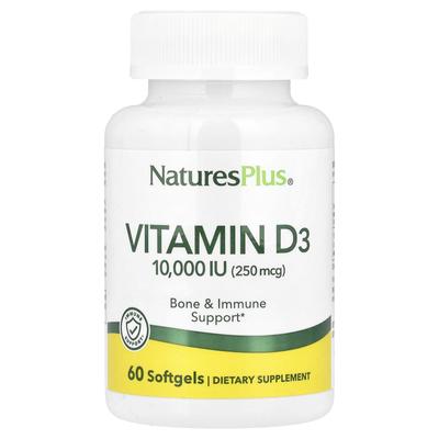 Vitamina D3, 250Mcg (10.000 UI), 60 Softgel