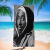 Asciugamano da Spiaggia Tupac Shakur Asciugamani da Bagno Colorati per Ragazza Microfibra Asciugatura Rapida Senza Sabbia Personalizzabile Spiaggia Yoga Spa Palestra Piscina