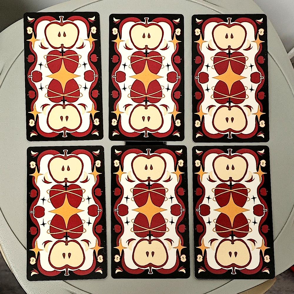 Pachet Tarot Apple 10.3*6cm 79 Bucăți Cărți Tarot Din Curiozitate despre Merele din Grădina Edenului