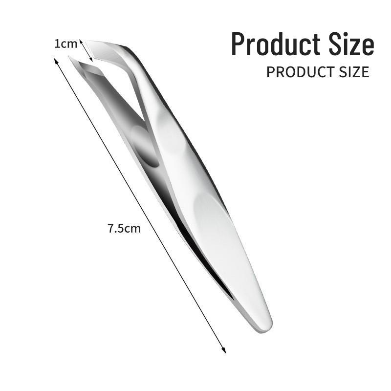 Stainless Steel Cuticle Nippers, Hangnail Clippers, and Slanted Tweezers Set
