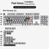 Classic Comic Style 136-Key Mixed Light Keycaps - Original Height for Mechanical Keyboards