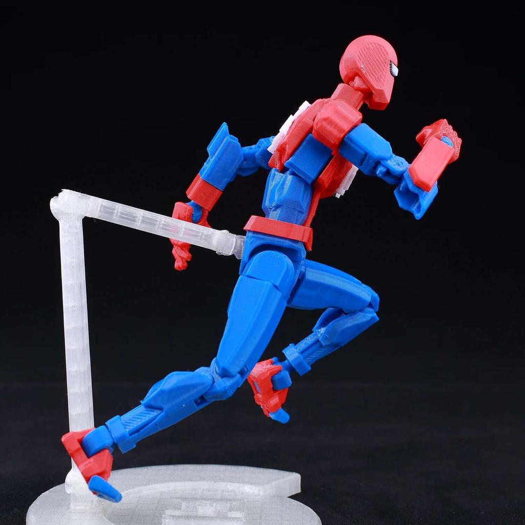 9L3D Printed Lucky Dummy 13 Spider-Man 3D Printed Action Figure, Multi-Jointed Poseable Anime Model, Collectible Gift for Fans