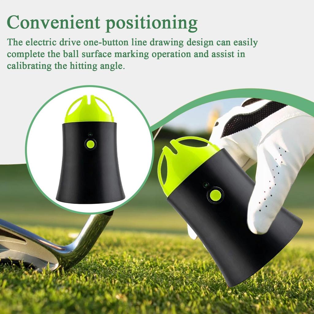Golf Electric Scriber Golf Ball Liner Alignment Tool With Pen Finds Center Of GravityDistribution Line Ball Painter GolfFitting