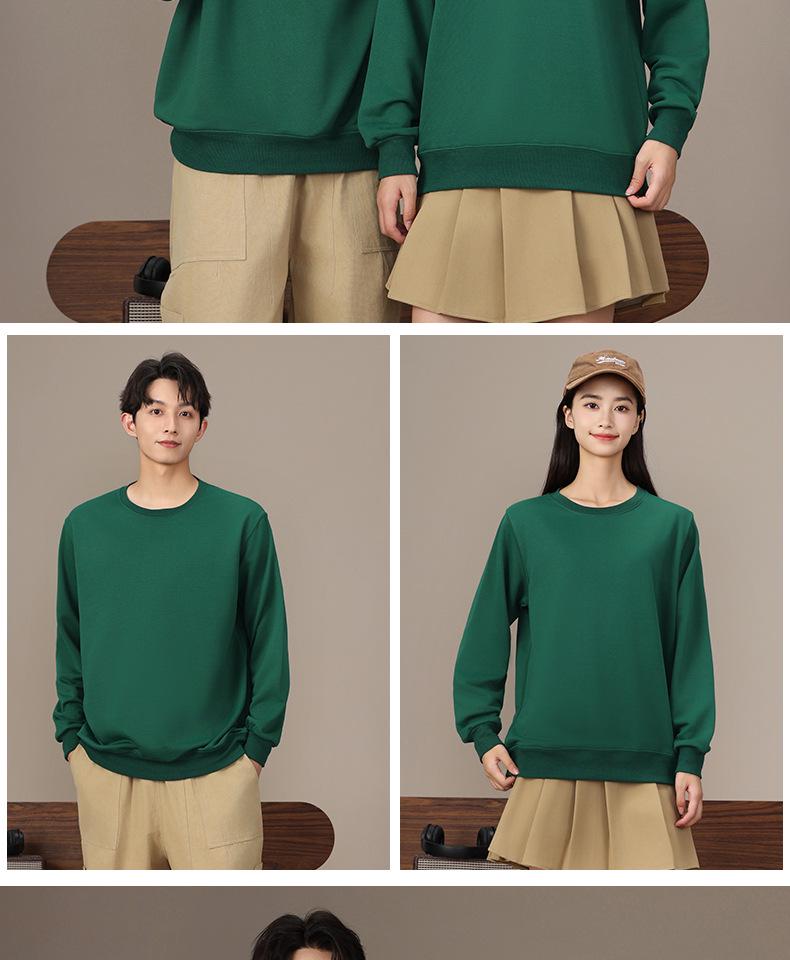 2025 Women's Custom Thick Loose Round Neck Hoodie - Autumn/Winter Fashionable Casual Long Sleeve Workwear Uniform