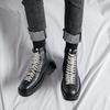Large Size Martin Boots 45 Season Youth Fashion Boots Hairstylist Men'S Leather Boots D13-R