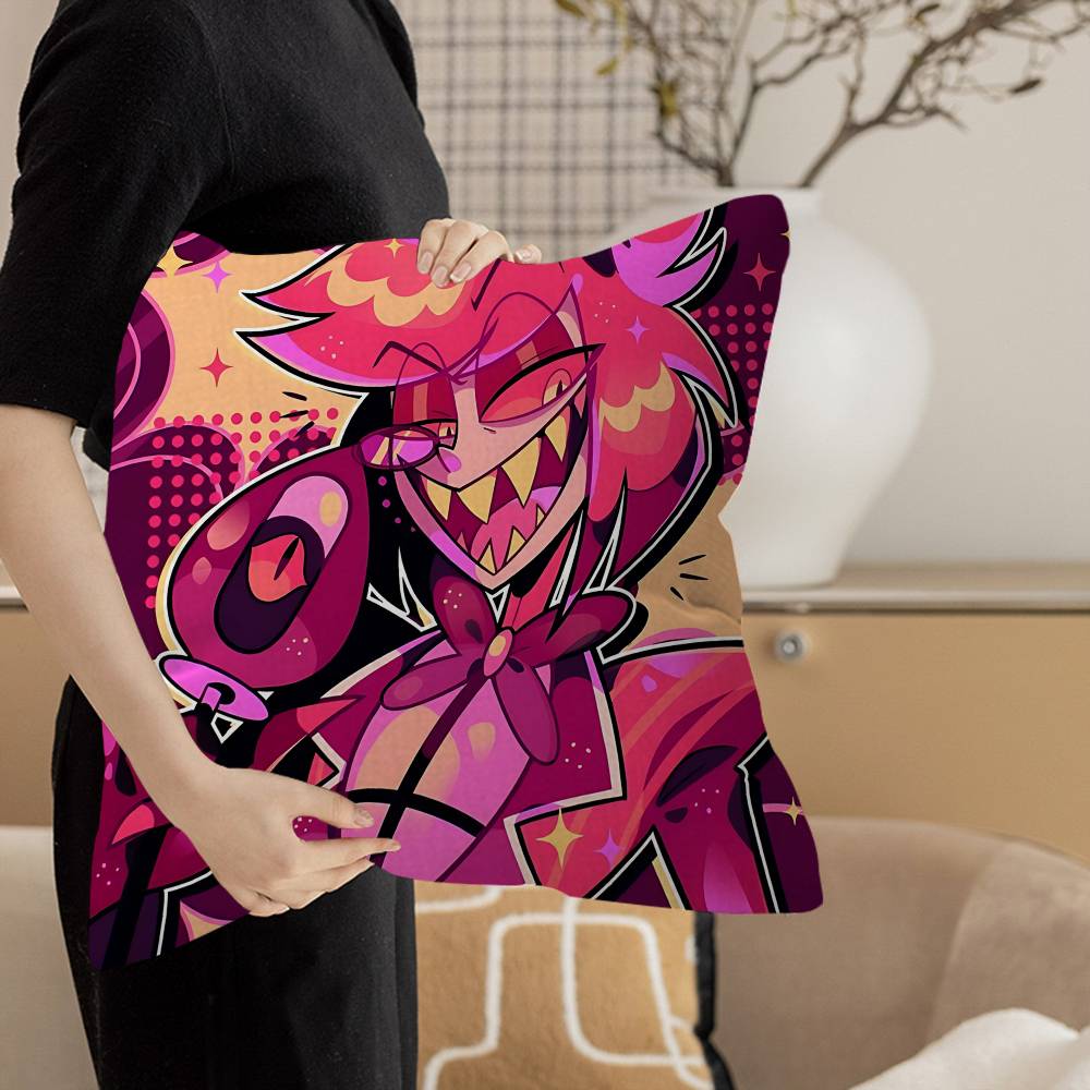 Popular Anime H-Hotel H-Hazbin Alastor Pillow Cover Design Cushion Cover Decor Holiday Decorati