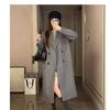 woolen coat down jacket down liner duck down medium and long, new thickened woolen coat for women in autumn and winter