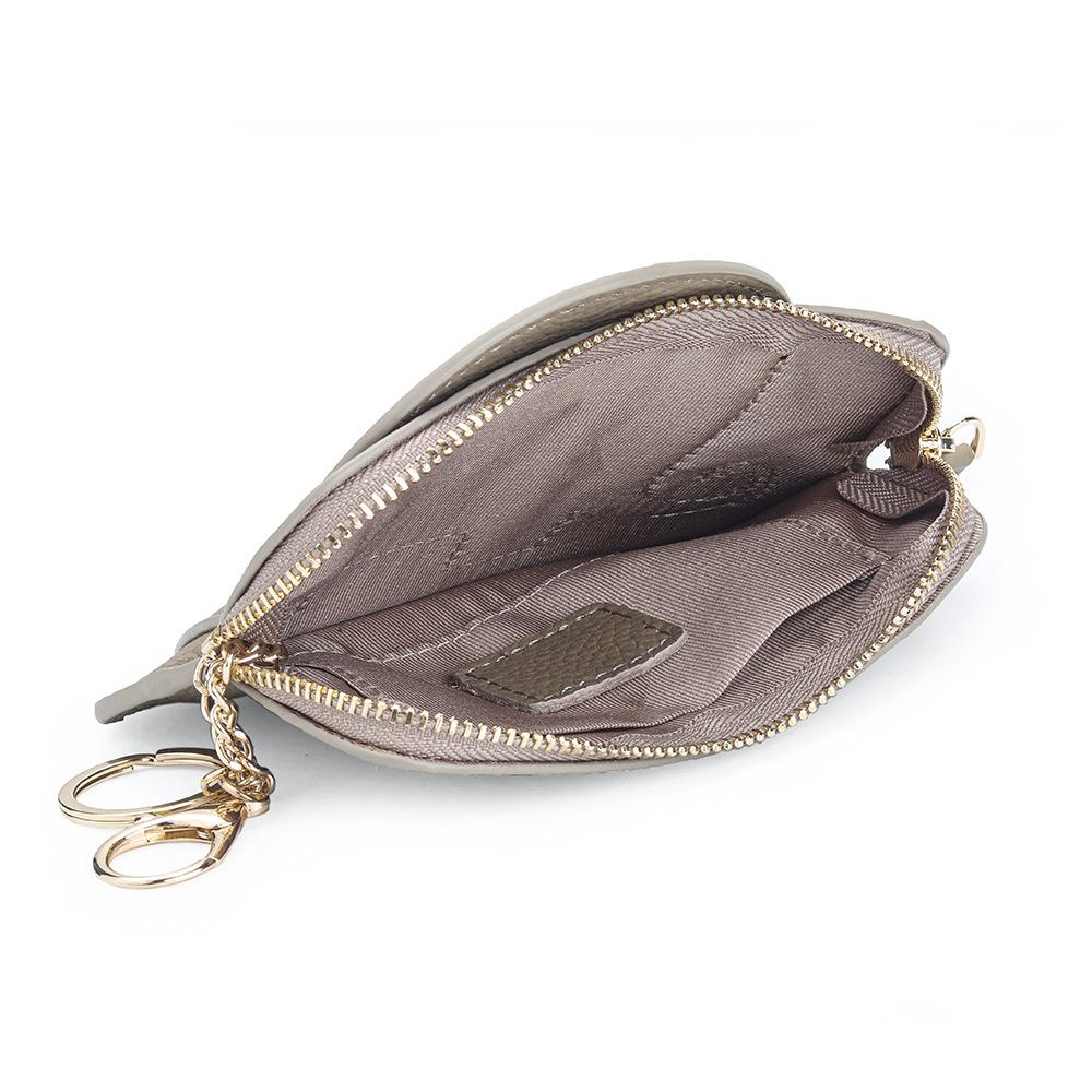 Animal Elephant Shape Coin Purse with Hanging buckle Fashion Women Genuine Leather Chic Clutch Coin Organizer for Girls