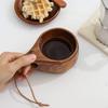 Wooden Finnish Cup Camping Outdoor Wooden Cup Acacia Wood Handle Handy Cup Pure Handmade Creative Milk Coffee Cups