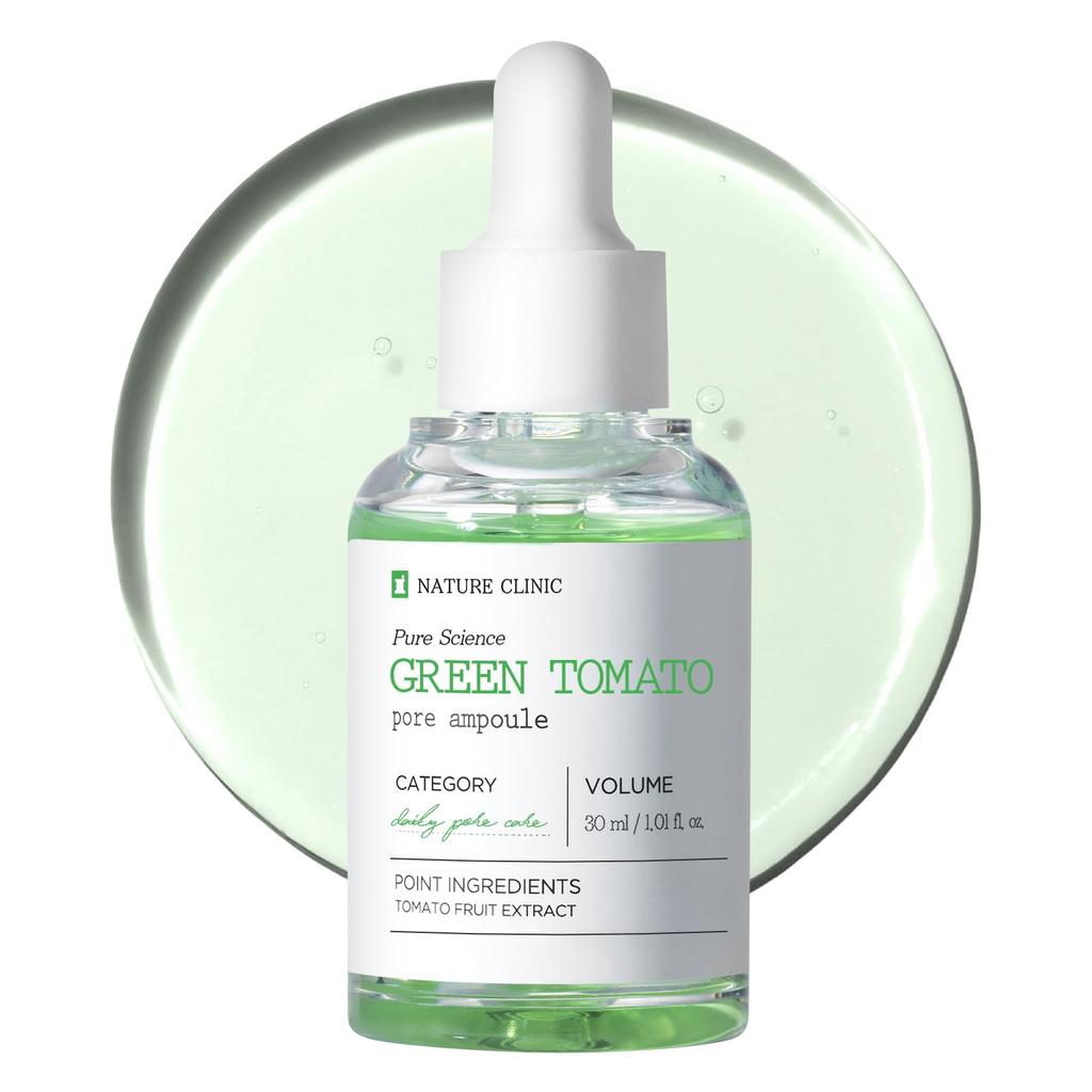 TOSOWOONG Green Tomato Pore Ampoule Pore Dry Oil and Moisture Rough Korean Skincare Cosmetics 30ml, Care, Niacinamide, Squalane, Ceramide, Tightening,