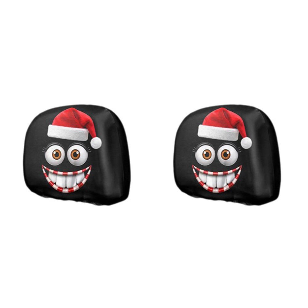 2PCS Cartoon Headrest Protector Elastic Car Pillow Protector Soft Neck Pillow Cover  SUV