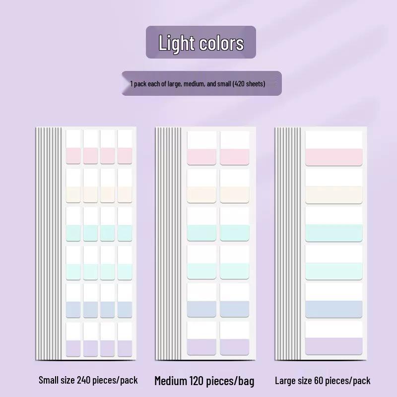 Morandi Writable Label Stickers: Post-it Notes Memo Pads