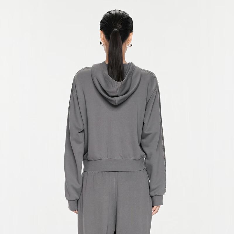 JNBY 2024 Autumn Hooded Cardigan Sweatshirt