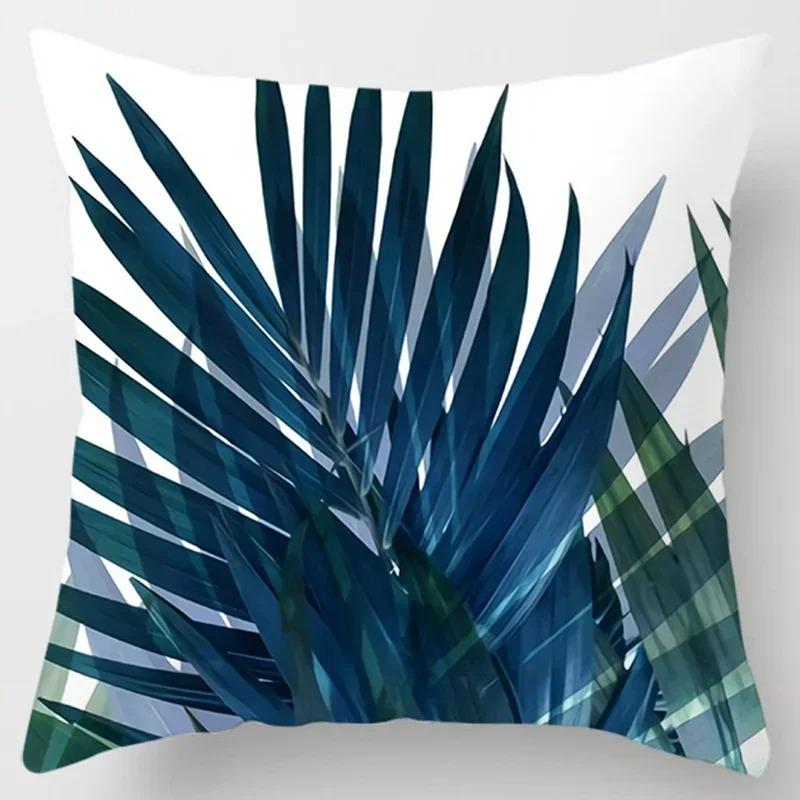 Modern Simple Dark Blue Geometric Pillowcase Home Sofa Cushion Cover