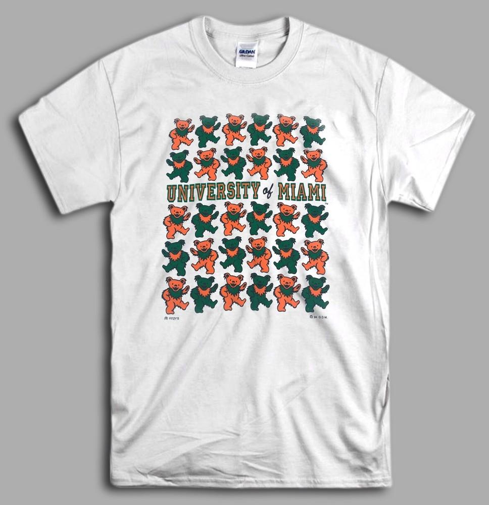 Vintage Grateful Dead T Shirt S-2XLMiami Hurricanes Dancing Bears 1994 Unisex T-Shirt XXXXL