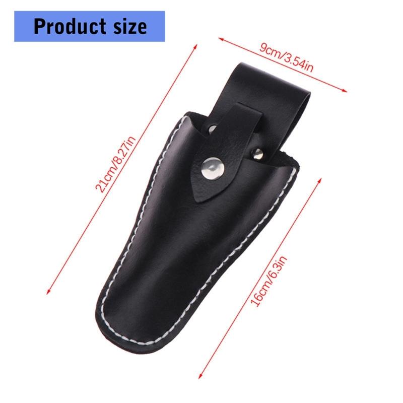 Premium Leather Scissor Sleeve Protectors Tool Carriers For Safe Storage And Easy Carrying With Secure Buckles Design