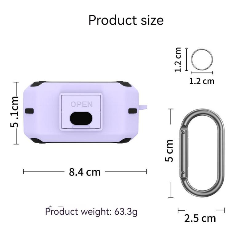 Shockproof Headphone Case Non-slip Sleeve Frame Compatible For Sennheiser Momentum True Wireless 3
