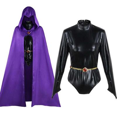 Raven Cosplay Costume Movie Raven Jumpsuit  Bodysuit  For Halloween Super Hero Outfits Comic Con