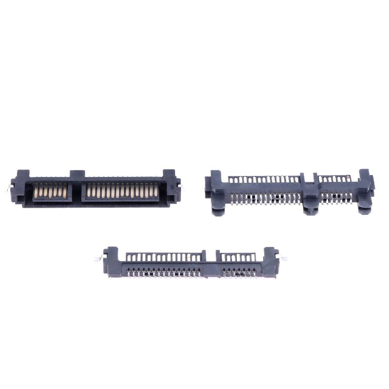 5 Adet Sata Arayüz Soketi Ssd Katı Hal Sürücü Yuvası 7+15P 22Pin Erkek Konnektör Yuvası Batık Plaka Yama Tipi Konnektör Portu