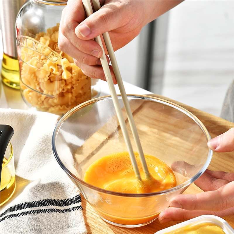 Food-Grade Silicone Spoon & Chopstick Set: Non-Slip, Anti-Mold, Heat Resistant, Perfect for Hot Pots & Soups.