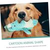 1pc Plush Squeaky Chew Dog Toy - Animal Shaped, Soft & Safe, for Small Dogs & Puppies, Essential Pet Play Toy