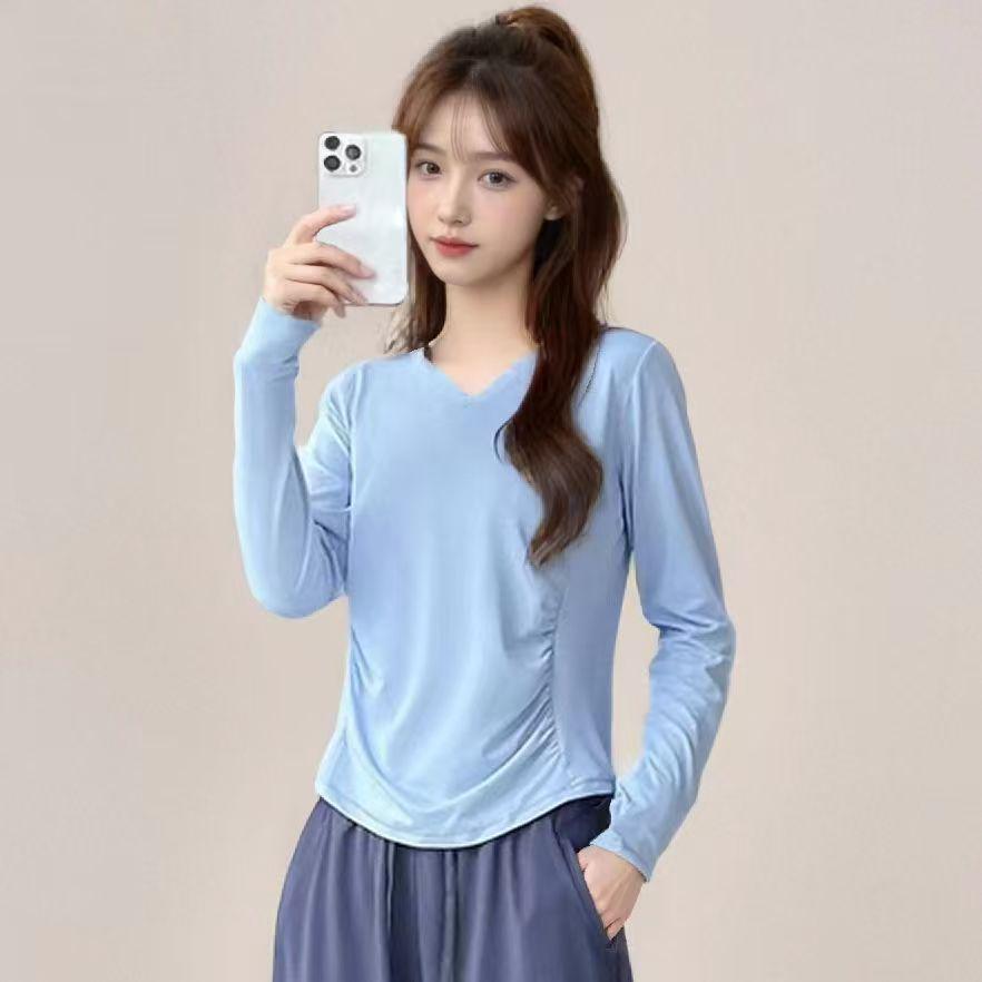 Women's Quick-Dry Loose Fit Yoga & Sports Long Sleeve Set for Running, Cycling, Fitness & Outdoors