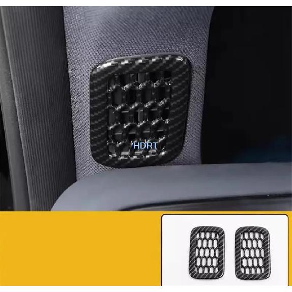 Car Style Carbon Fiber Interior Gear Shift Panel Cover Water Cup Air Vent Outlet Trim Sticker For BYD Equation Leopard 5 +