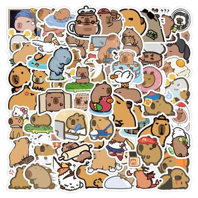 200 Adorable Capybara Stickers: Waterproof Animal Decals for DIY Phone Cases
