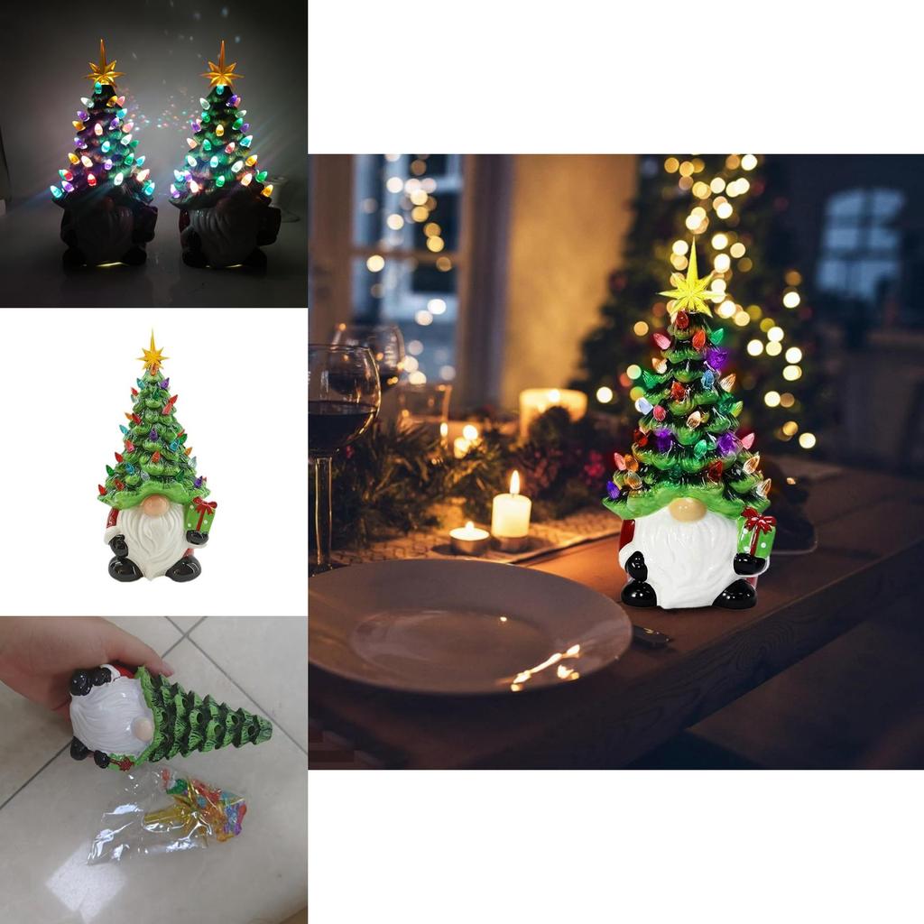 Christmas Gnomes Decorations With Led Lighting For Holiday Home Decor