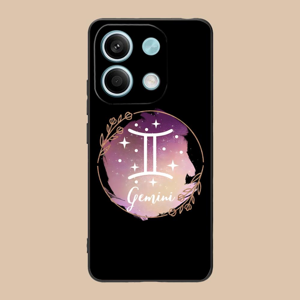 Zodiac Sign Gemini Mobile Phone Case for POCO M7 M6 M5 M4 M3 X7 X6 X5 X4 X3 Pro GT 5G Colorful Printing Cover Pretty Luxury