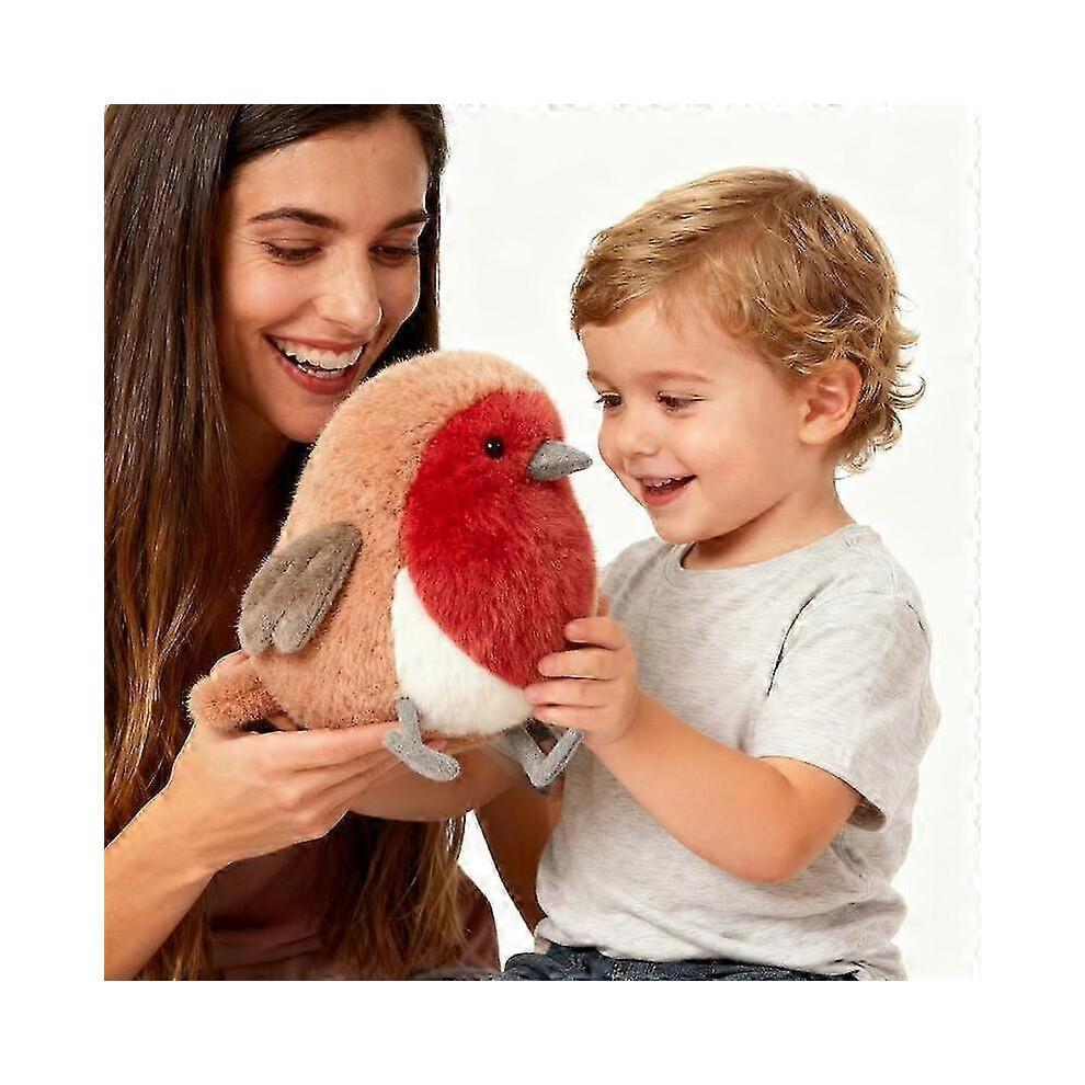 16cm/6.3in Cute And Round Plush Toy Of The Robin Doll. Cute Little Bird Doll. Fully Stuffed, Soft And Comfortable. Healing Series. Companion