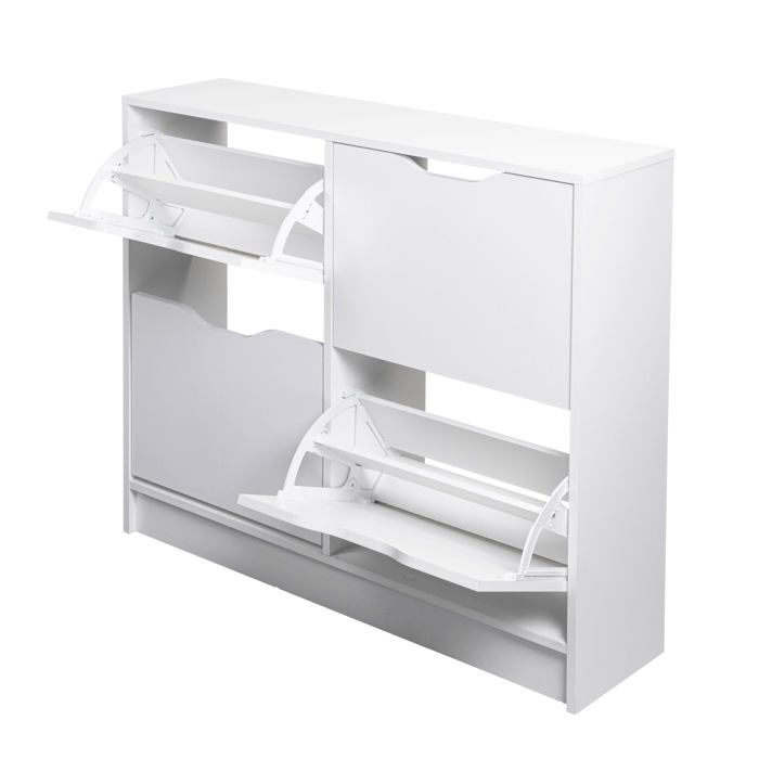 Inter Link Armoire À Chaussures WESTPHALEN 8-B Blanc