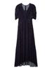 Fruit Print Rayon Dress FWFO262077 NVY 00 [FRAY I.D] Women's