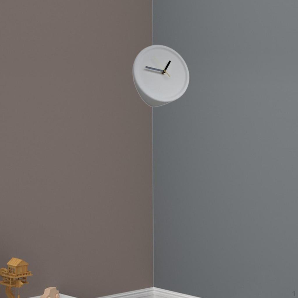Inside Corner Wall Clock Decorative Artistic Ornament Decoration for Dorm Dining Room