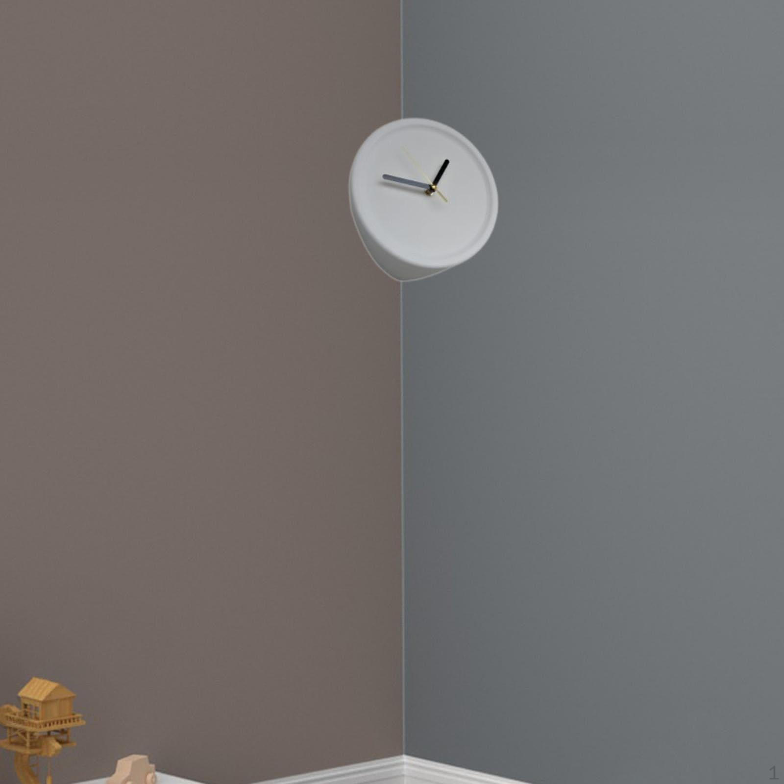 

Внутренние угловые настенные часы, декоративное художественное украшение для столовой общежития белый