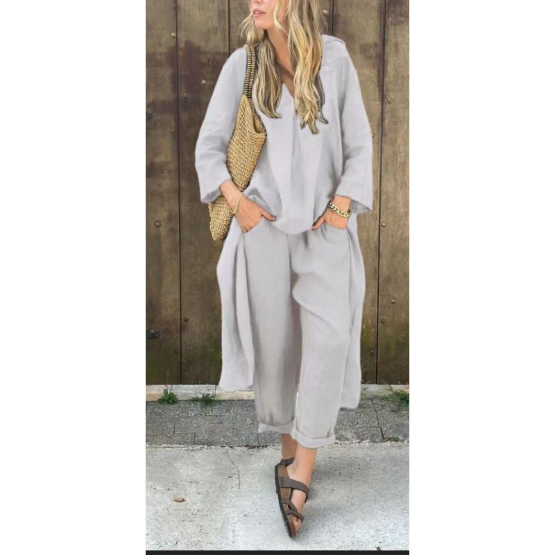 DICFY Women's Fashion Autumn Winter Casual Long Sleeve Pants Suits