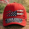 American Anniversary D full print baseball cap Independence Day visor source one piece