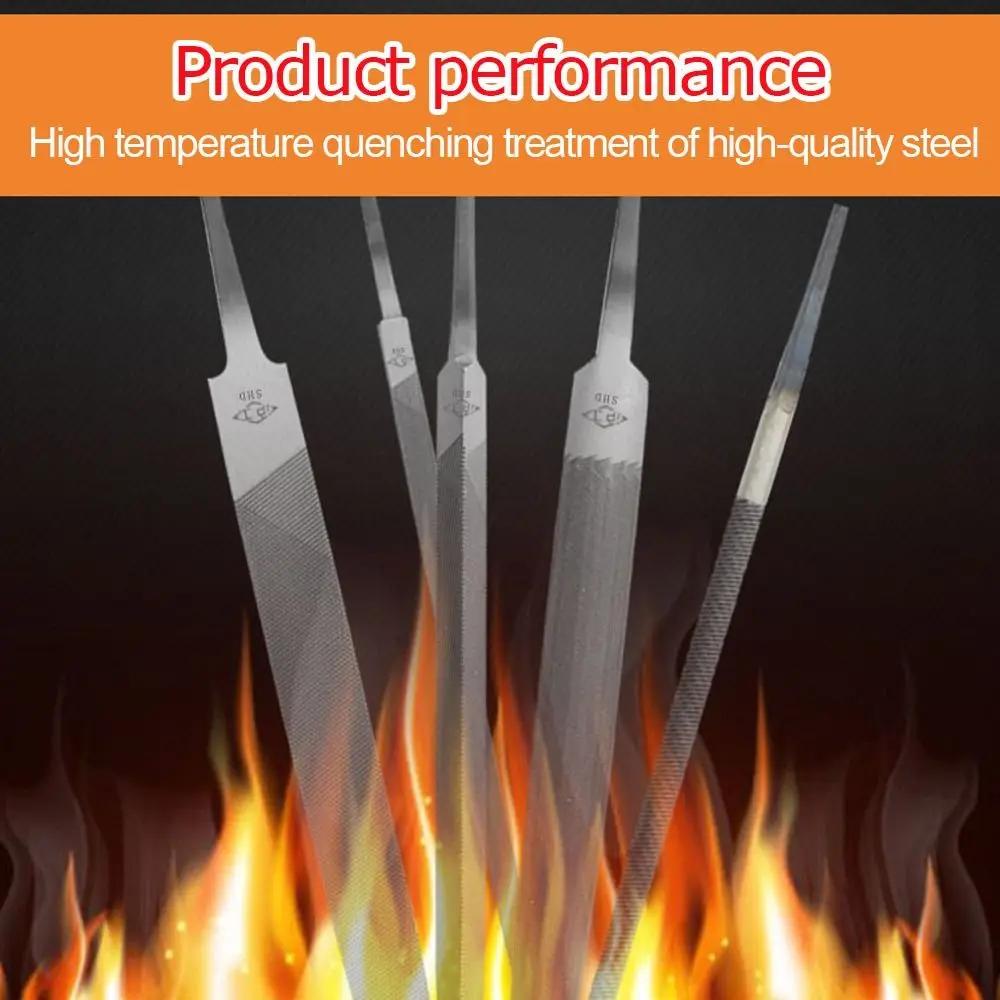Wear-resistant Steel Steel Files Flat/Semicircle/Triangle/Circle/Square 6/8 Inch Hand File Grinding Sharpening Sharpener Metal