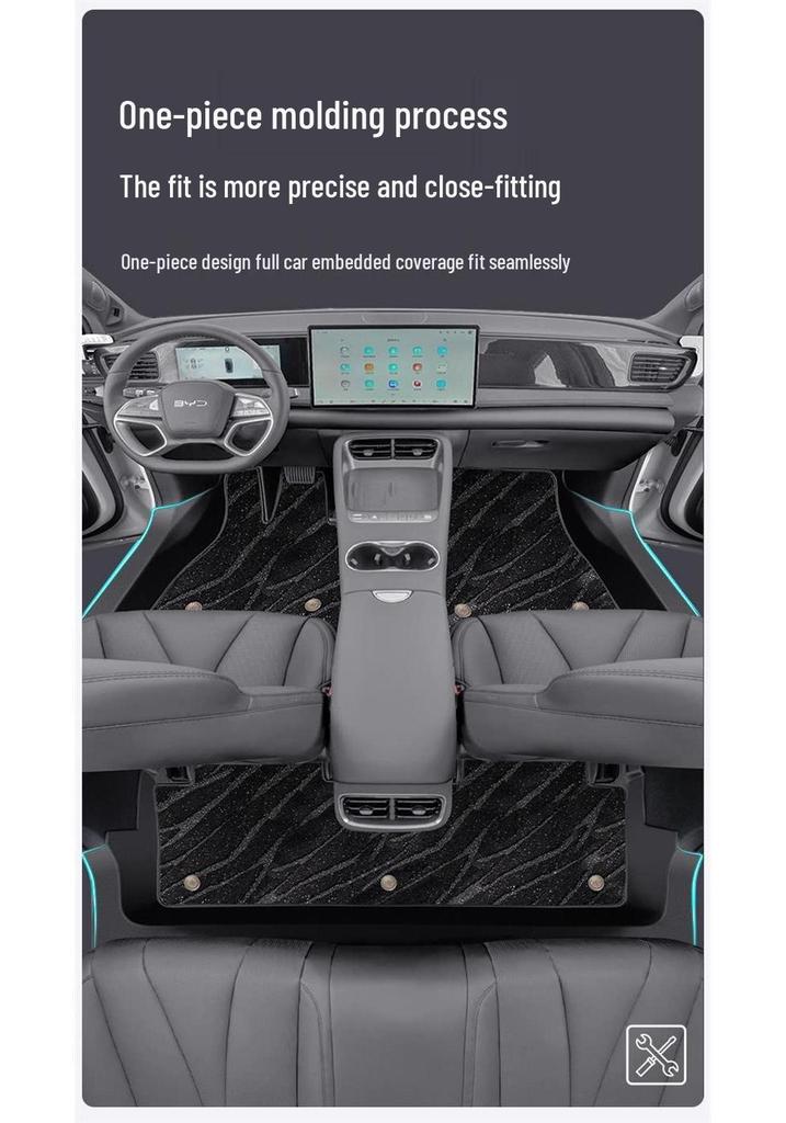 2026 BYD Seal 07 EV Full Coverage TPE Floor Mats - Flash Charge Version