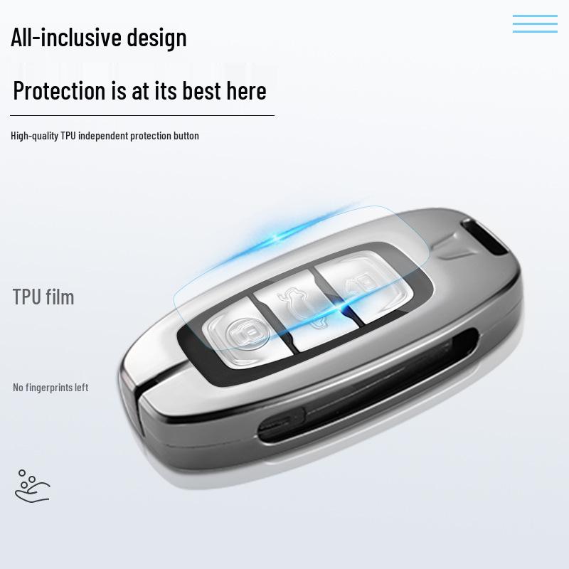 Premium Metal Key Case for Hongqi H5, H7, HS5, and HS7 Car Remotes